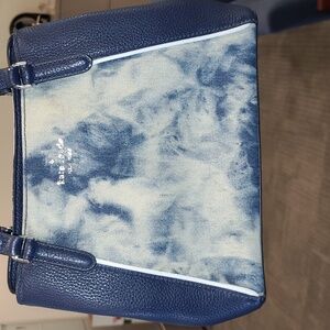 Kate Spade RARE Denim Crossbody Tote. Denim is tye dyed.